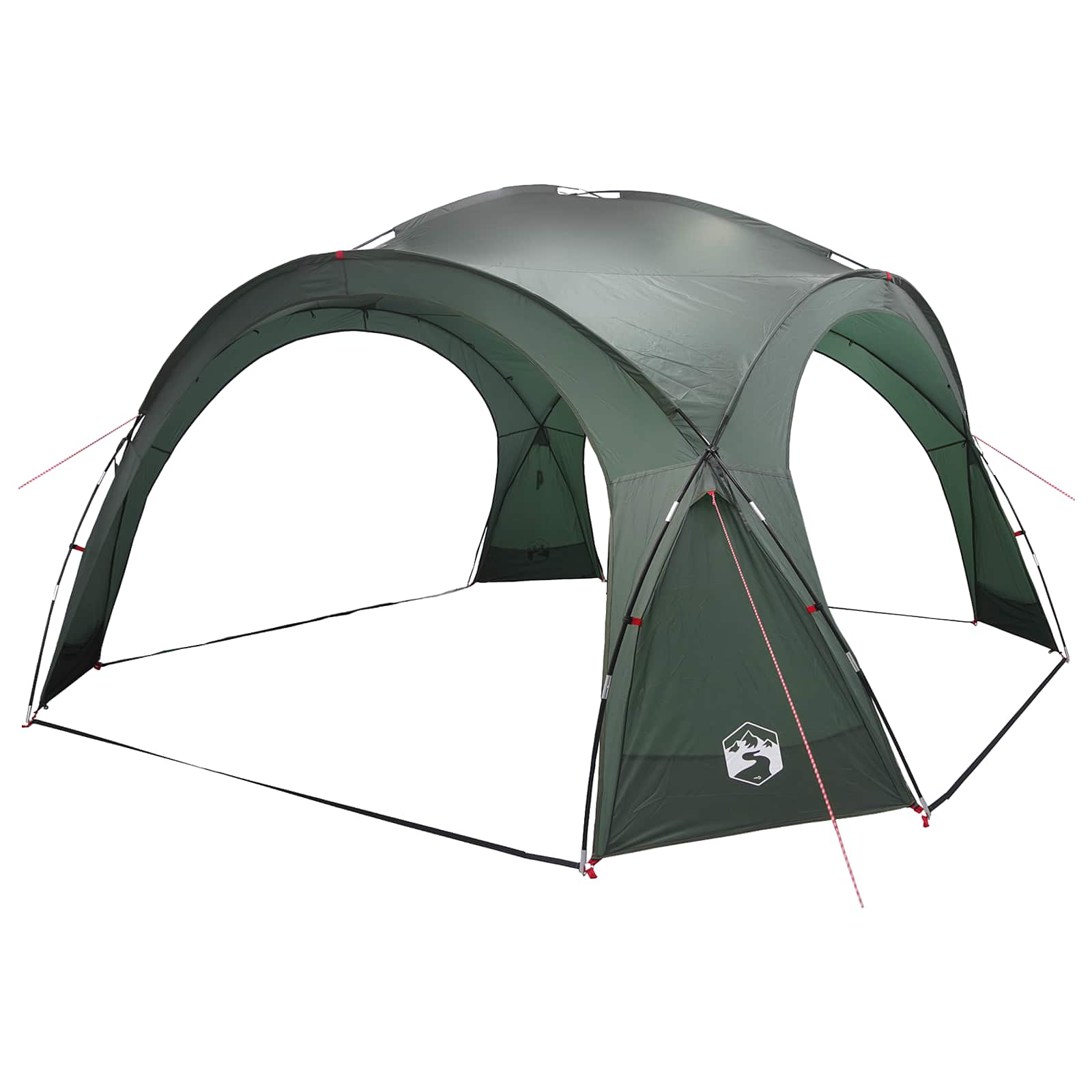 vidaXL Side Tent Army Green 410 x 410 x 250 cm Polyester and Steel 4