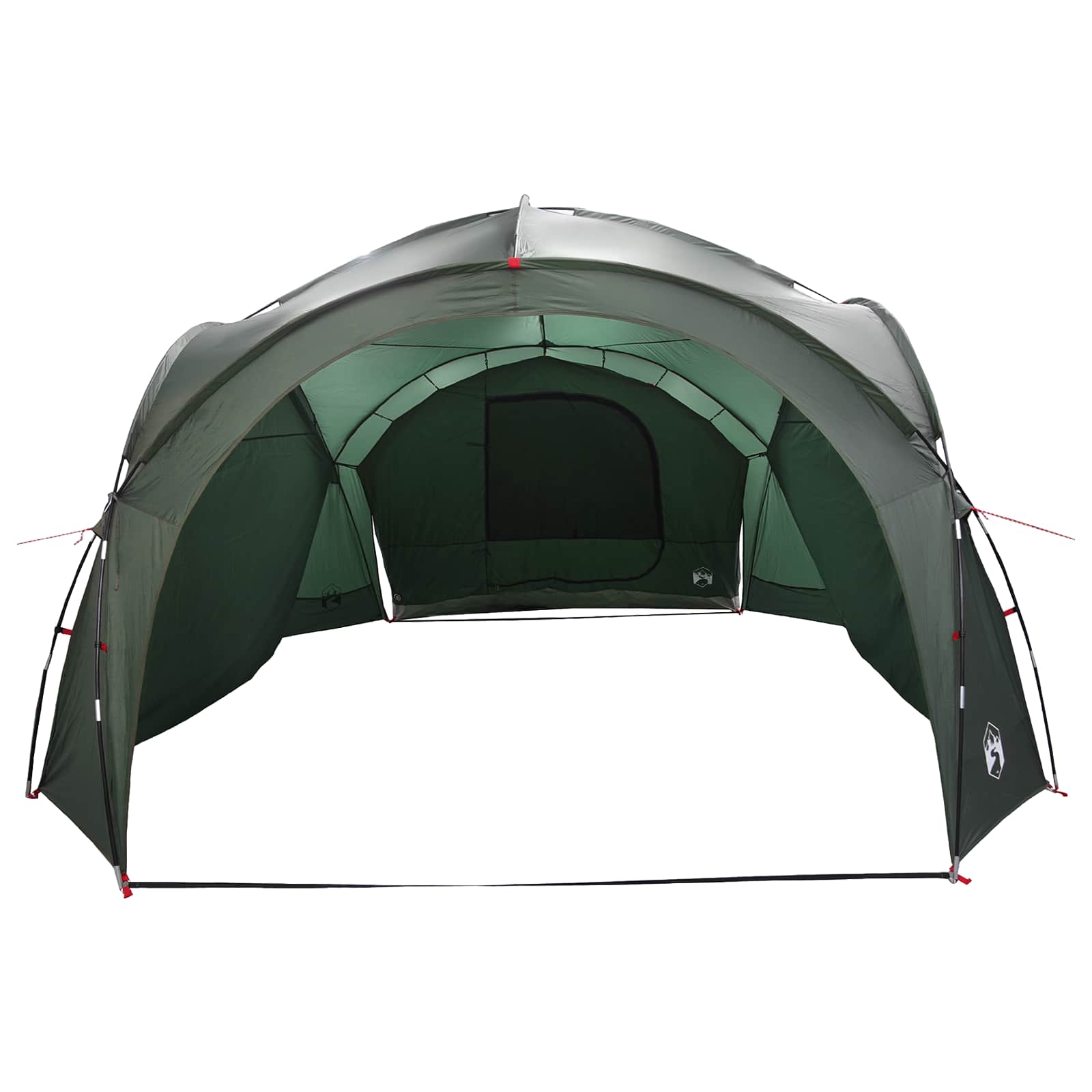 vidaXL Side Tent Army Green 410 x 410 x 250 cm Polyester and Steel 6
