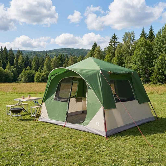 vidaXL Instant Tent Green 365 x 380 x 200 cm Polyester and Steel 1