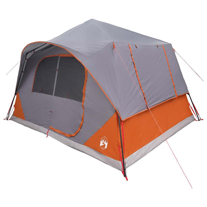 vidaXL Instant Tent with Roof Grey and Orange 365 x 380 x 200 cm 3