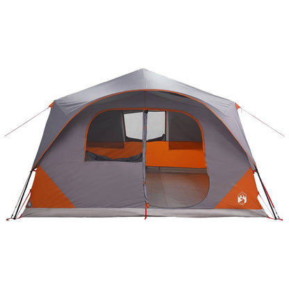 vidaXL Instant Tent with Roof Grey and Orange 365 x 380 x 200 cm 4