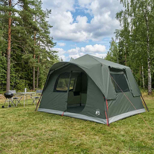 vidaXL Instant Tent Army Green 365 x 380 x 200 cm Polyester and Steel 1