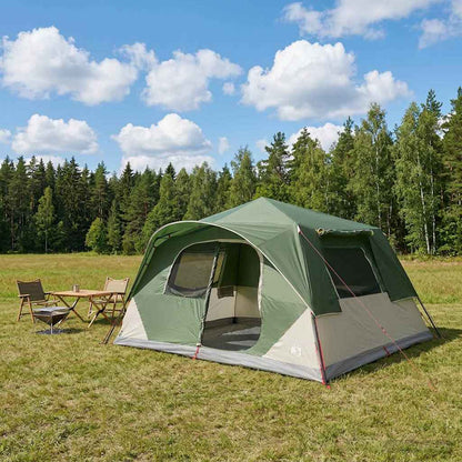 Instant Tent Polyester and Steel Green 10-person