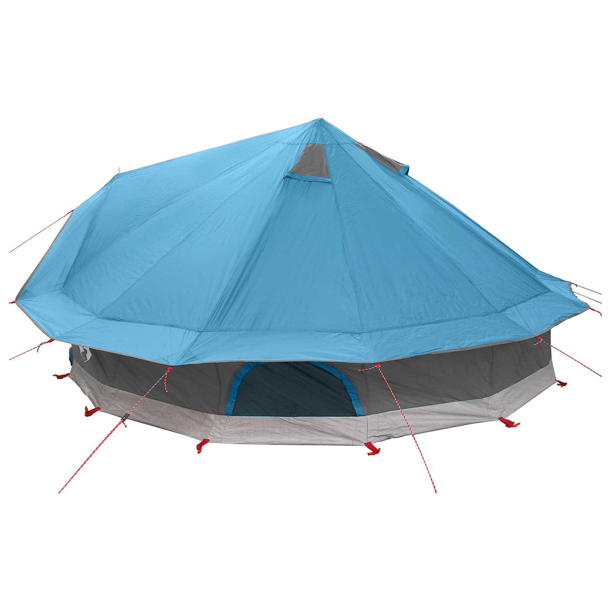 vidaXL Tipi Tent 18-Person Blue Polyester and Steel 5