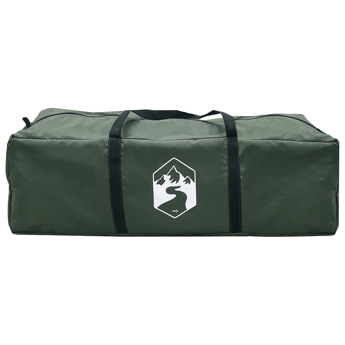 vidaXL Tipi Tent 18-Person Army Green Polyester and Steel 6