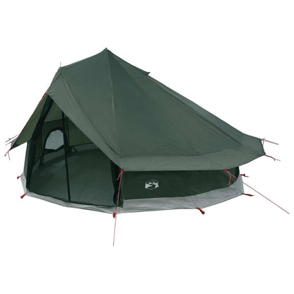 vidaXL Tipi Tent 18-Person Army Green Polyester and Steel 2