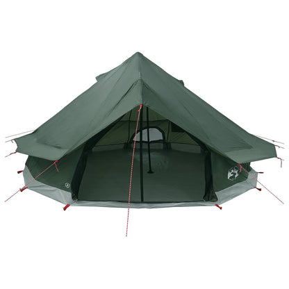 vidaXL Tipi Tent 18-Person Army Green Polyester and Steel 4