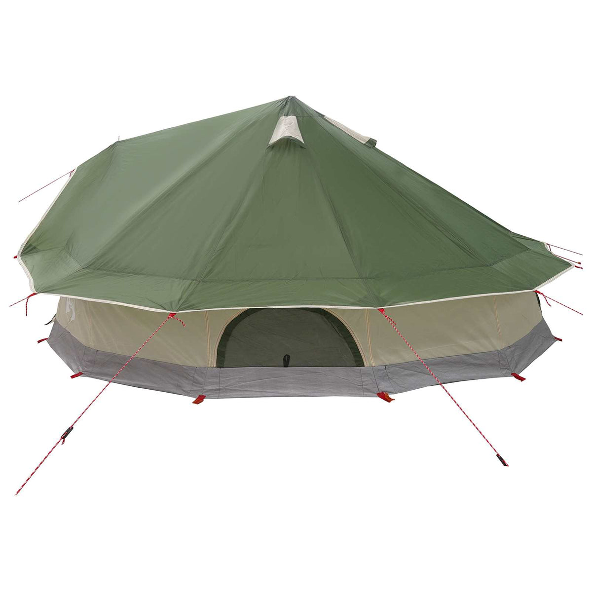 vidaXL Tipi Tent 20-Person Green Polyester and Steel 5