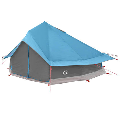 vidaXL Tipi Tent 20-Person Blue Polyester and Steel 3