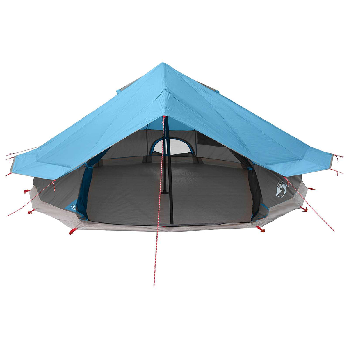 vidaXL Tipi Tent 20-Person Blue Polyester and Steel 4