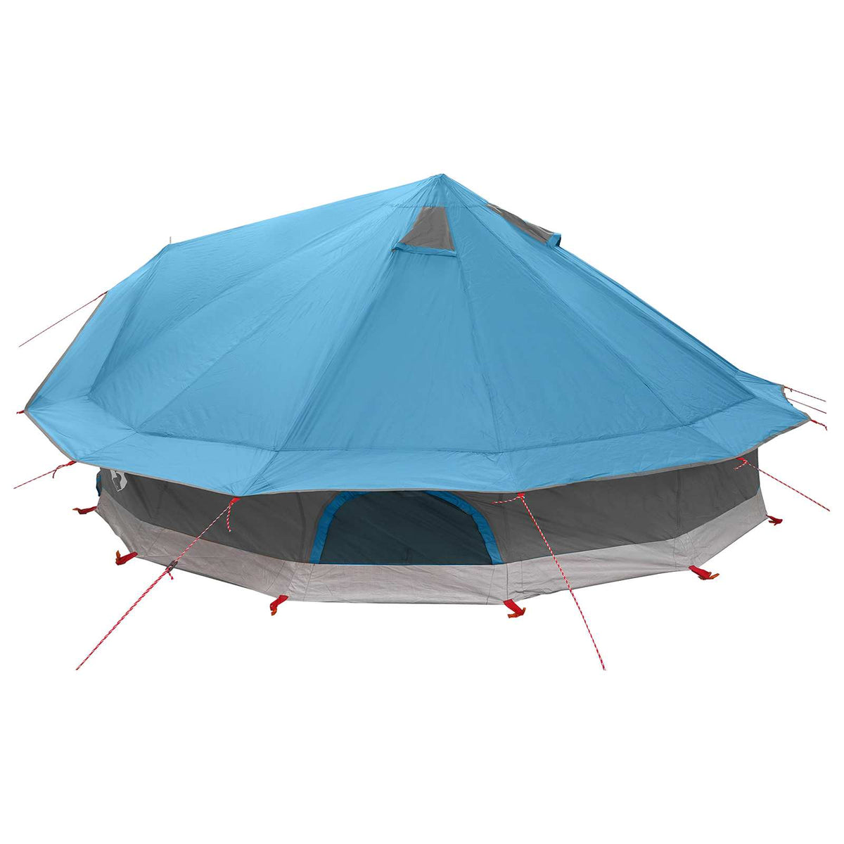 vidaXL Tipi Tent 20-Person Blue Polyester and Steel 5