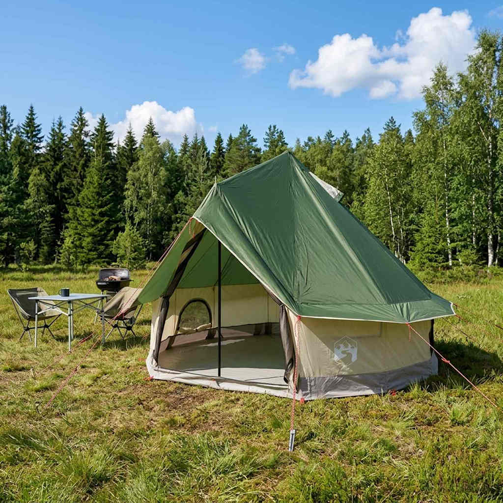 vidaXL Family Tent Tipi Waterproof Green