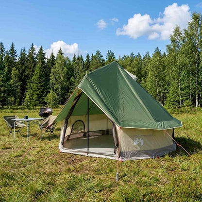 vidaXL Family Tent Tipi Waterproof Green