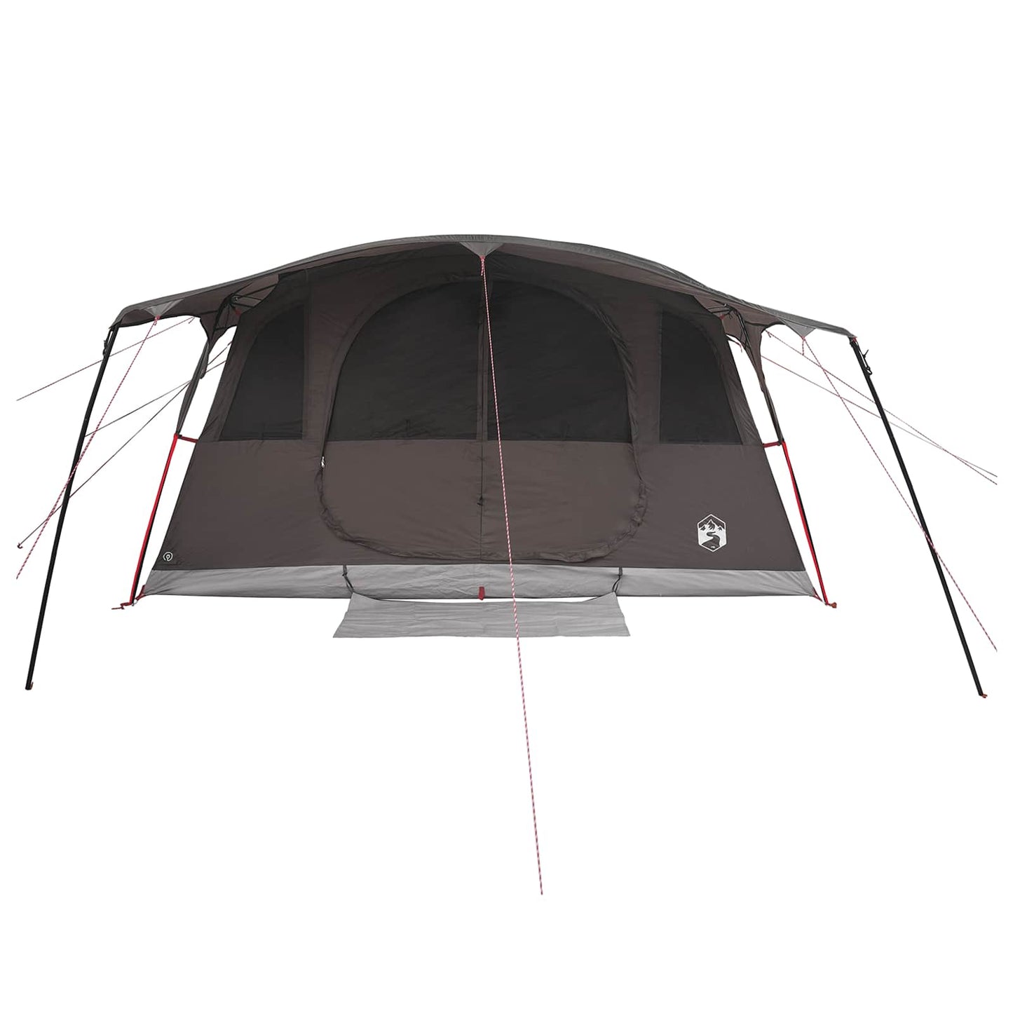 vidaXL Tunnel Tent Brown Grey 427 x 305 x 205 cm Polyester and Steel 5