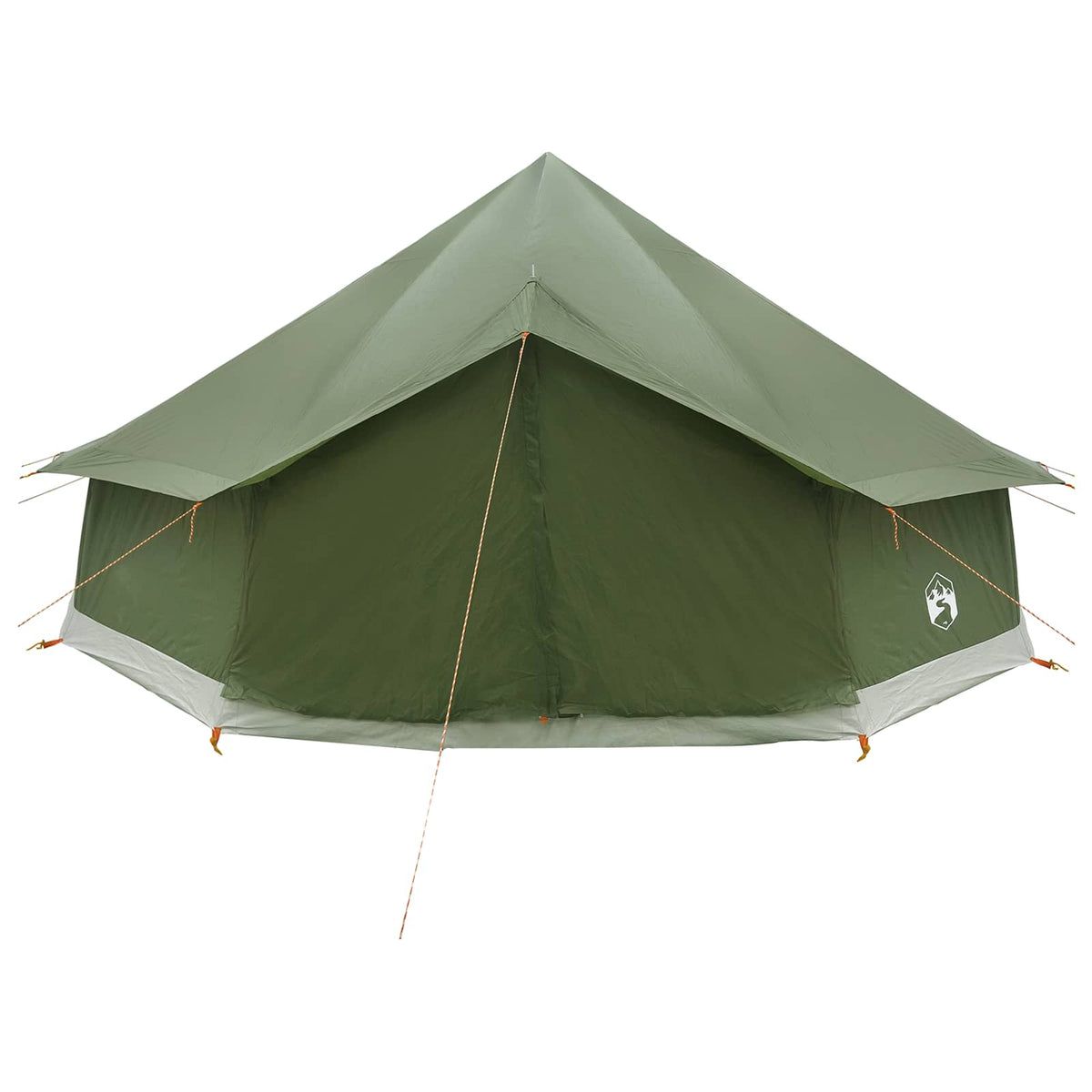 vidaXL Tipi Tent 12-Person Army Green Polyester and Steel 5
