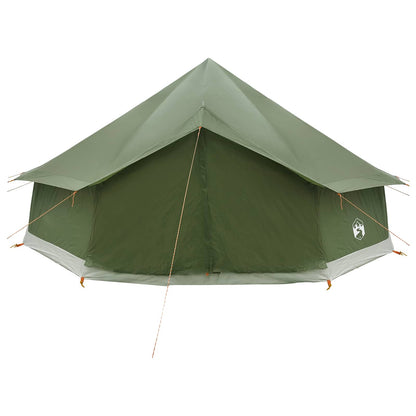 vidaXL Tipi Tent 12-Person Army Green Polyester and Steel 5