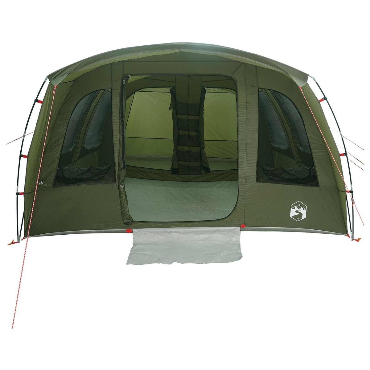 vidaXL Tunnel Tent Olive Green 435 x 320 x 187 cm Polyester and Steel 4