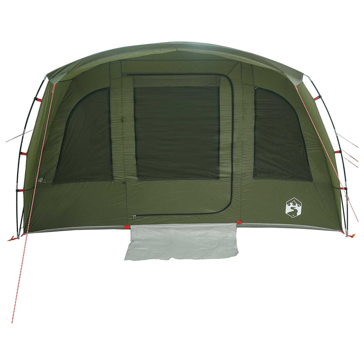 vidaXL Tunnel Tent Olive Green 435 x 320 x 187 cm Polyester and Steel 5