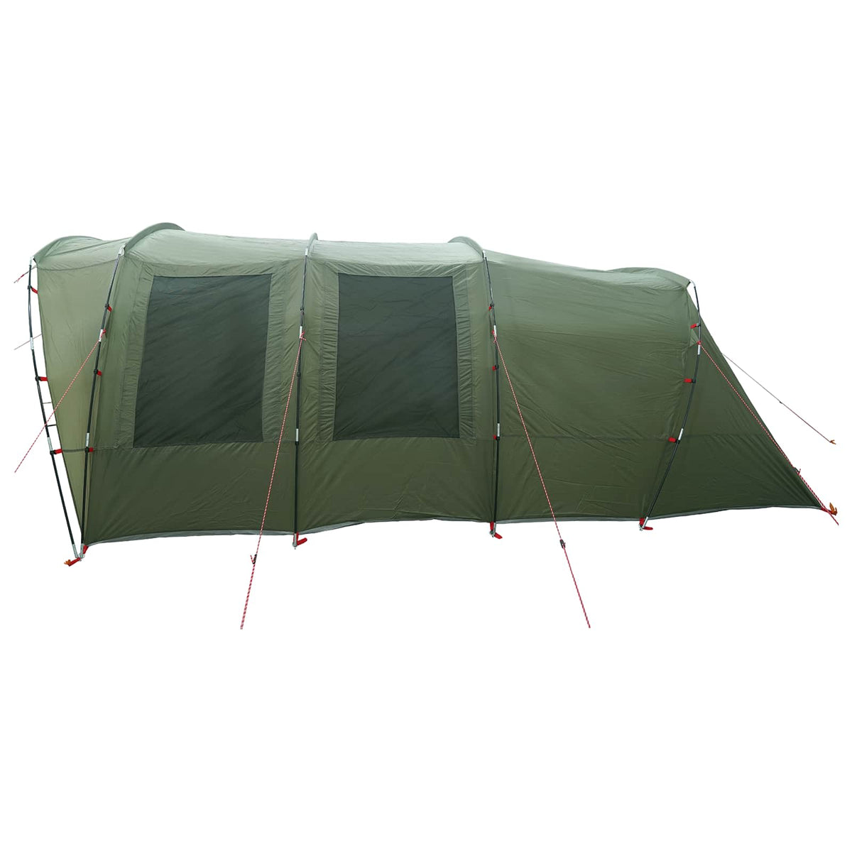 vidaXL Tunnel Tent Olive Green 435 x 320 x 187 cm Polyester and Steel 6