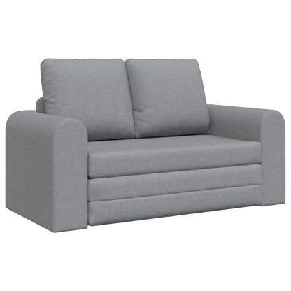Folding Sofa Bed 148 x 71 x 83 cm Fabric Light grey