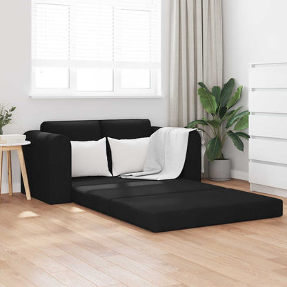 vidaXL Folding Sofa Bed Black 148 x 71 x 83 cm Fabric 1