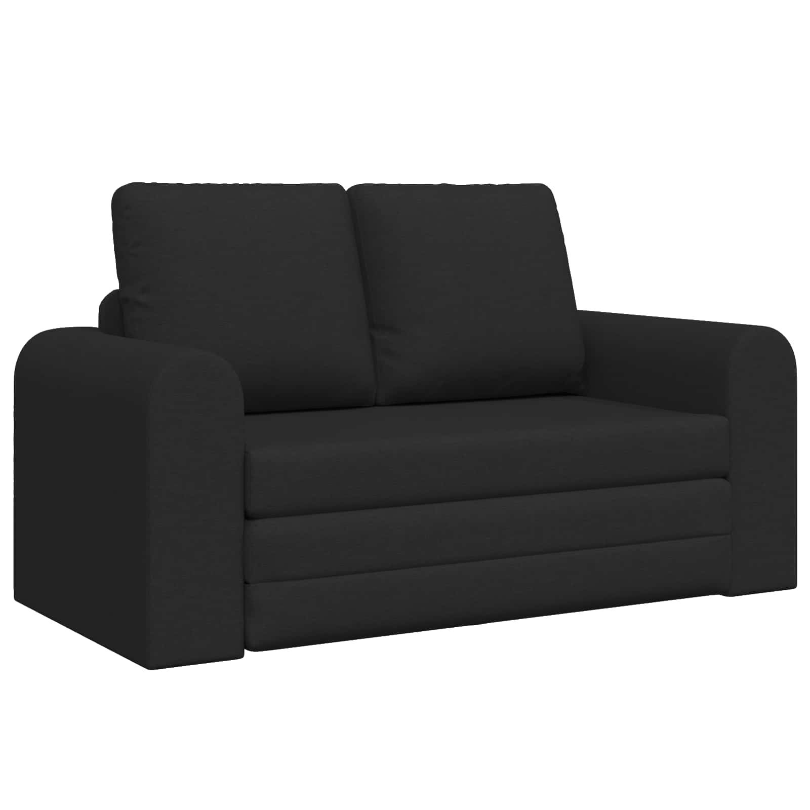 vidaXL Folding Sofa Bed Black 148 x 71 x 83 cm Fabric 2