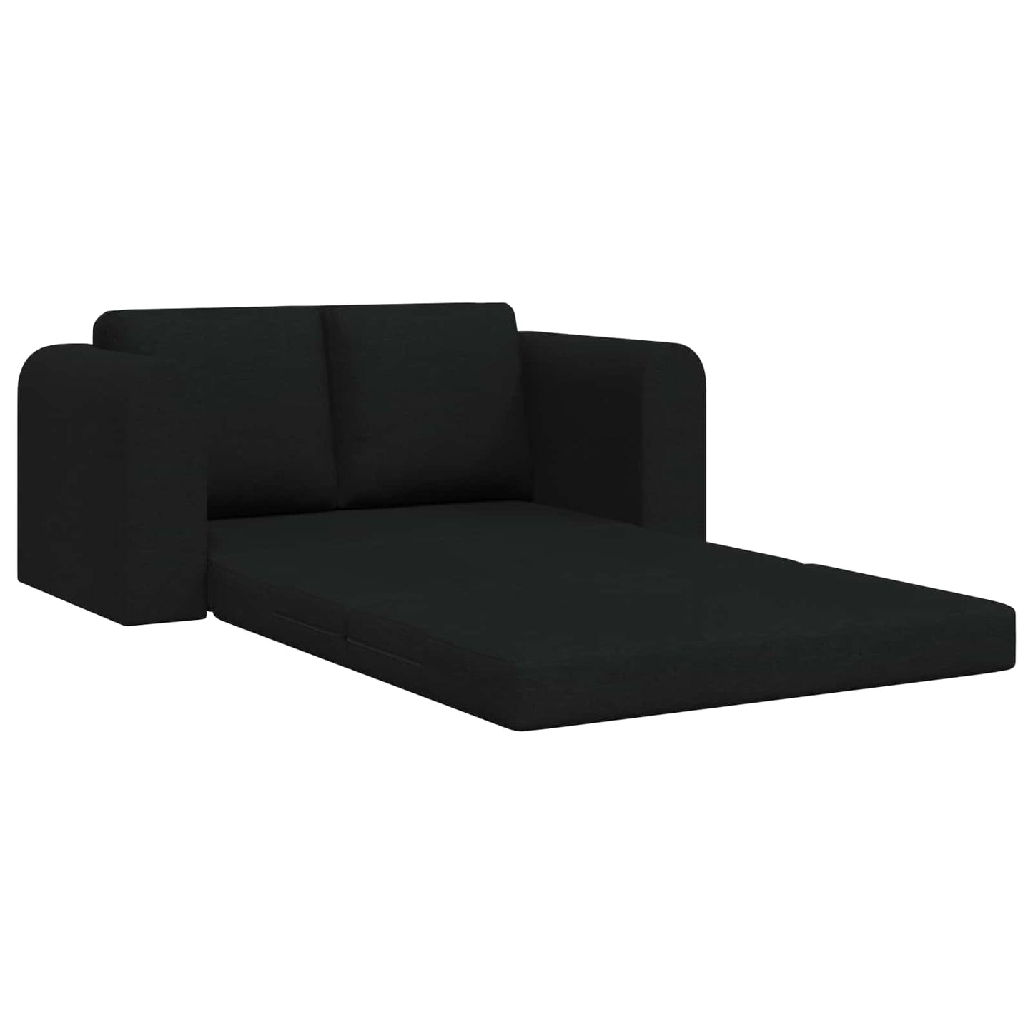 vidaXL Folding Sofa Bed Black 148 x 71 x 83 cm Fabric 4