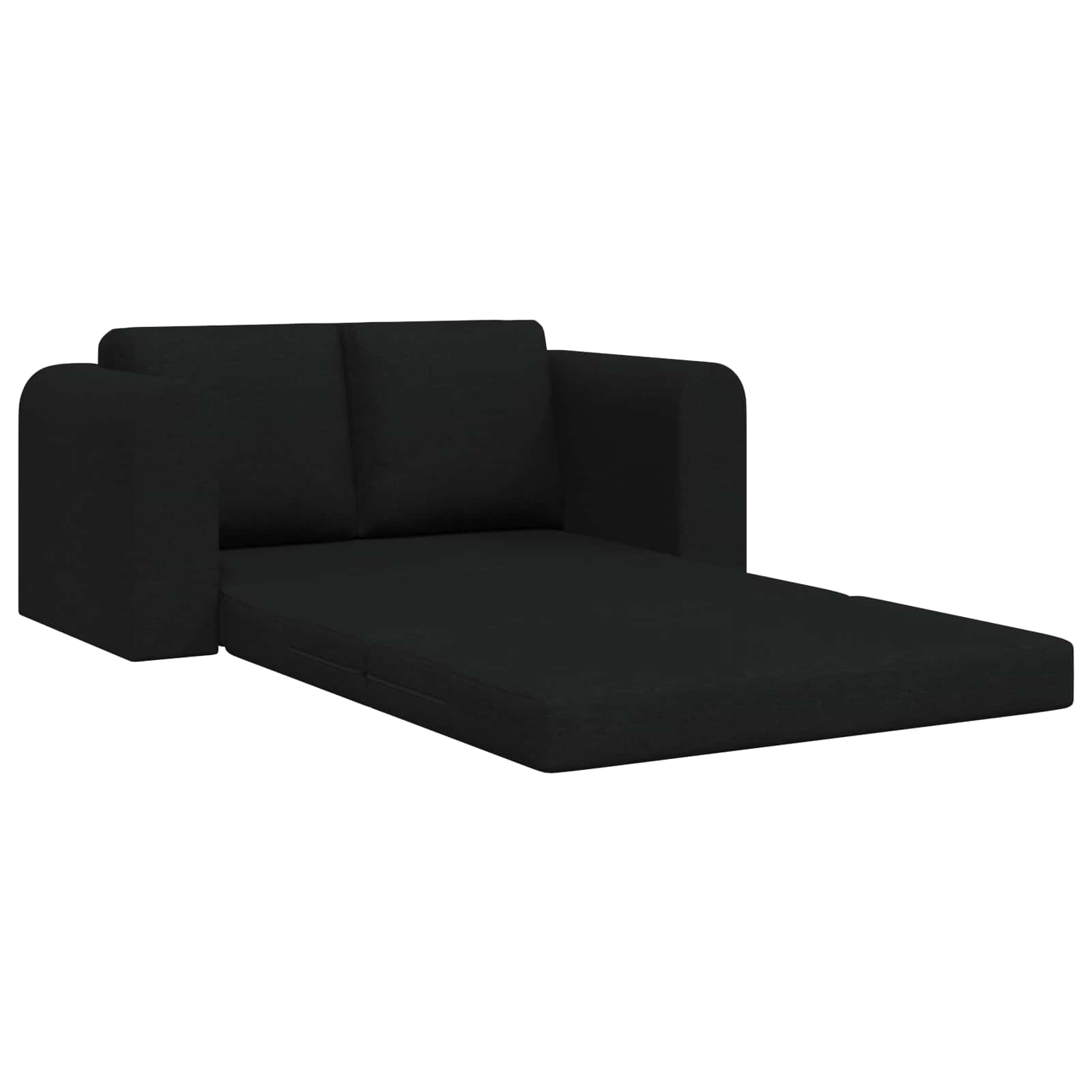 vidaXL Folding Sofa Bed Black 148 x 71 x 83 cm Fabric 4