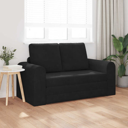 Folding Sofa Bed 148 x 71 x 83 cm Velvet Black