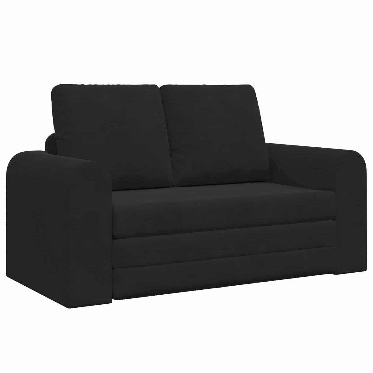 vidaXL Folding Sofa Bed Black 148 x 71 x 83 cm Velvet 2