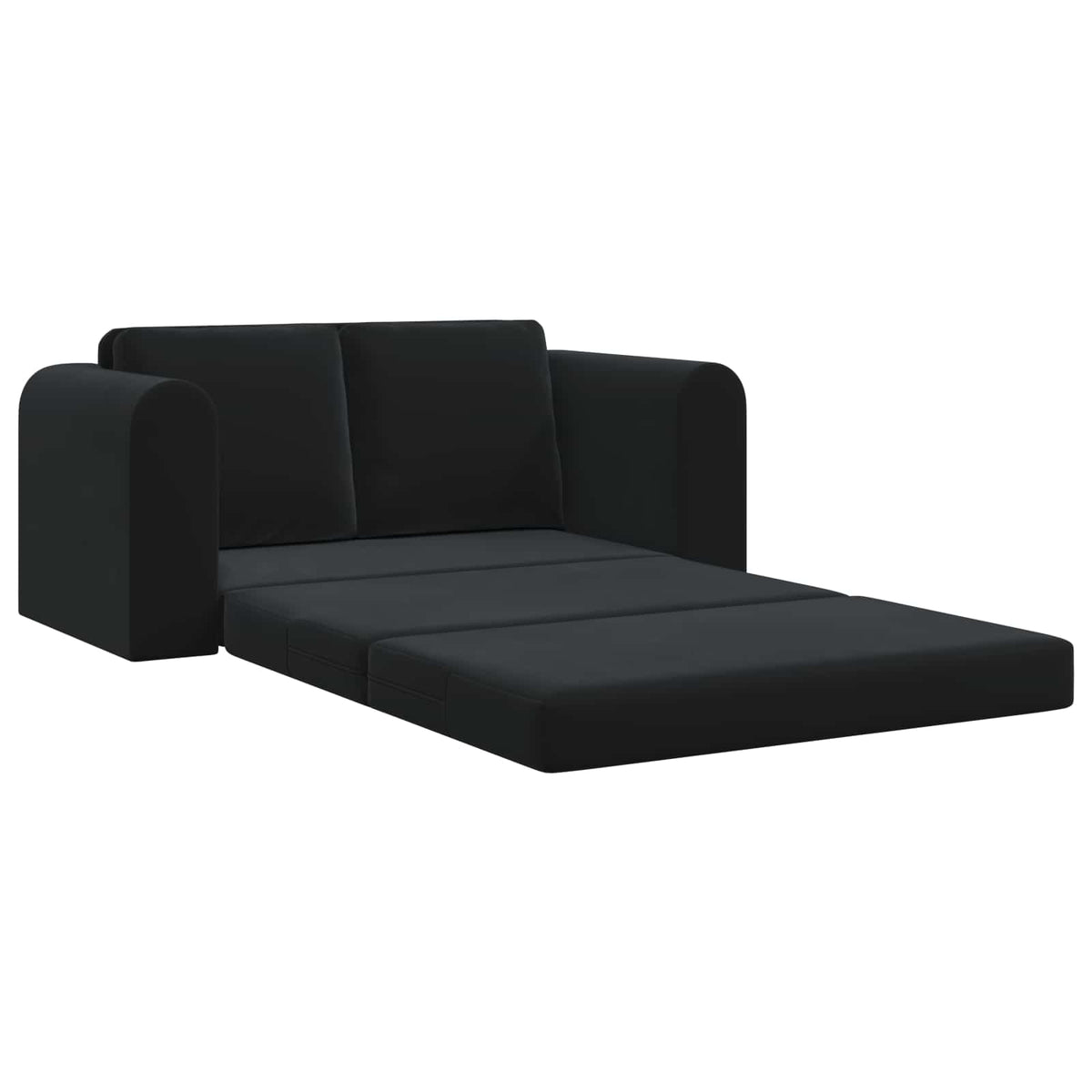 vidaXL Folding Sofa Bed Black 148 x 71 x 83 cm Velvet 4