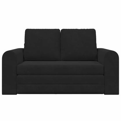 vidaXL Folding Sofa Bed Black 148 x 71 x 83 cm Velvet 5