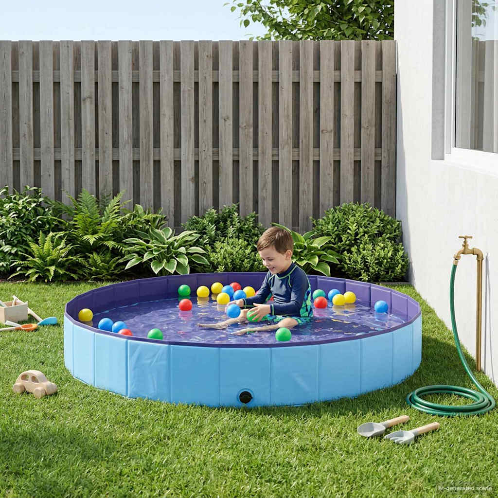 Children Swimming Pool Ø Round for Child Blue 300 cm 38 cm