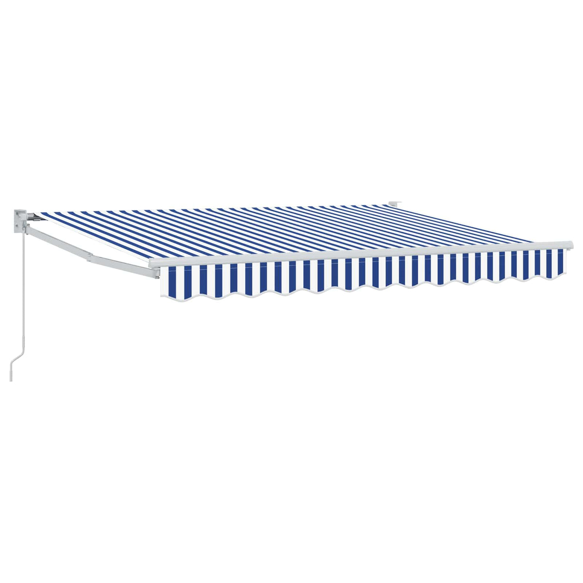 vidaXL Retractable Awning Blue and White 3.5 x 2 m 2