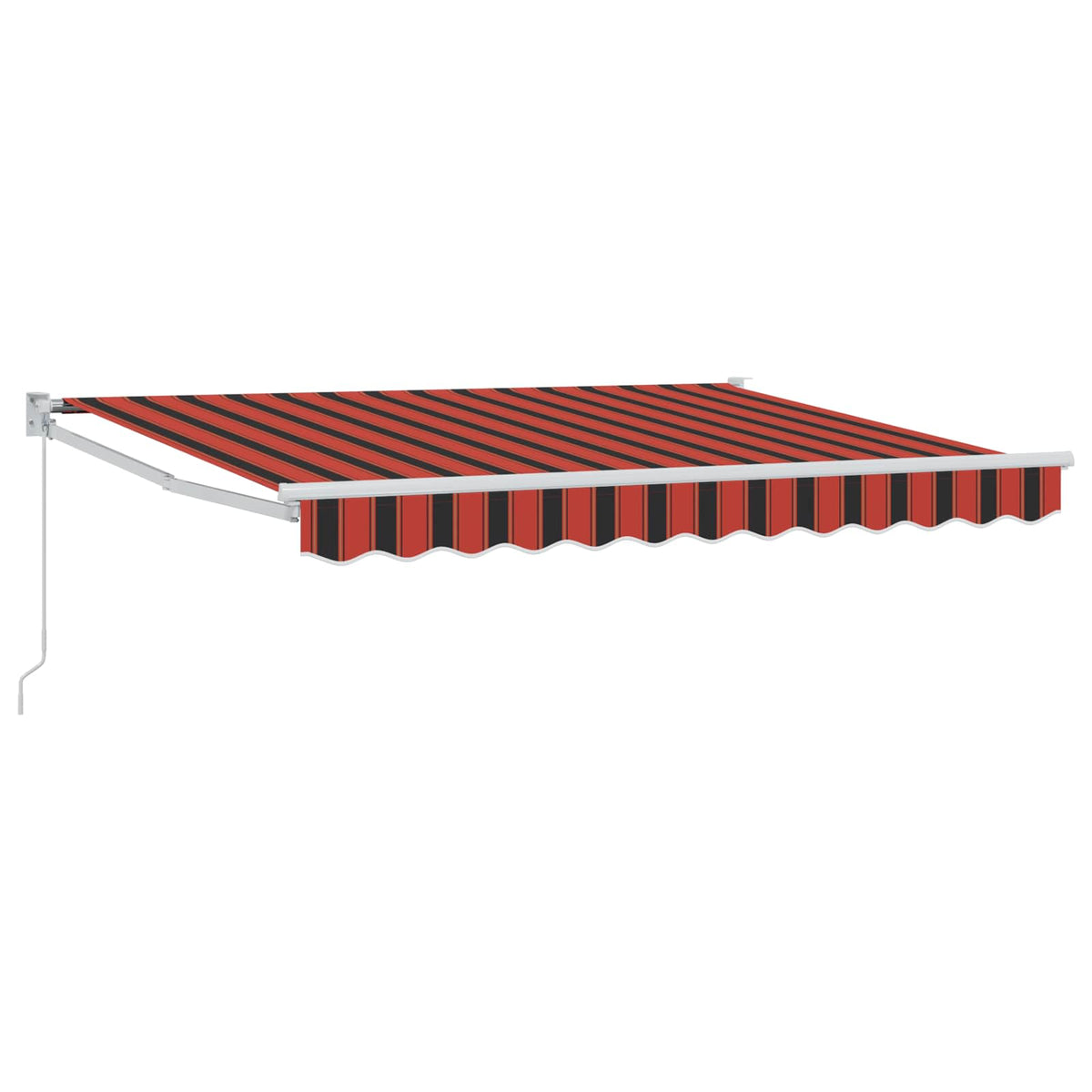 vidaXL Retractable Awning Orange, Black and Yellow 3.5 x 2 m 2