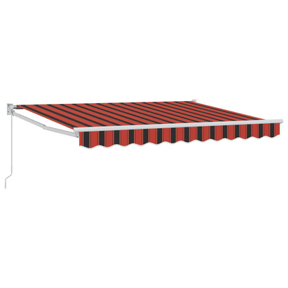 vidaXL Retractable Awning Orange, Black and Yellow 3.5 x 2 m 2