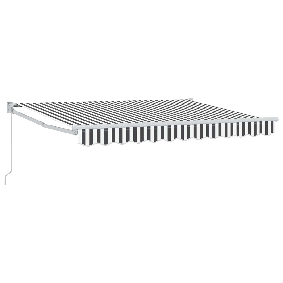 vidaXL Retractable Awning Anthracite and White 3.5 x 2 m 2