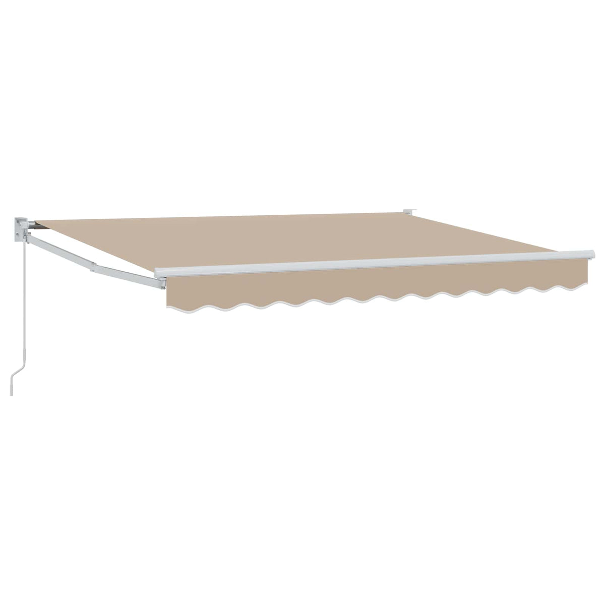 vidaXL Retractable Awning Beige 3.5 x 2 m 100% Polyester and Aluminium 2
