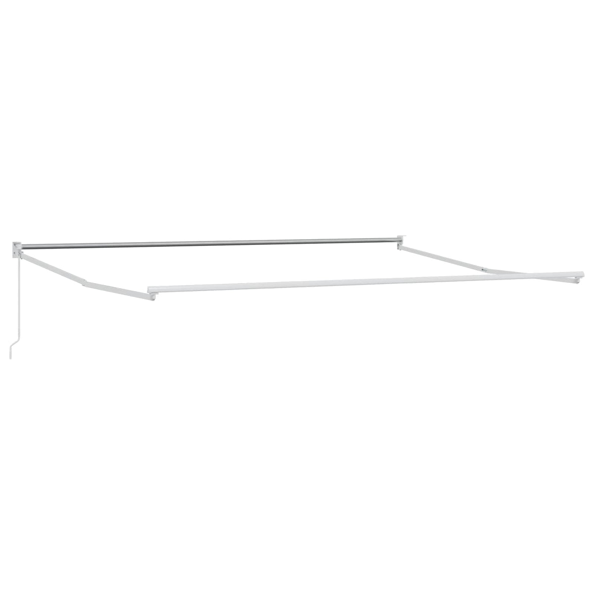 vidaXL Retractable Awning Yellow and white 4 x 2 m 3