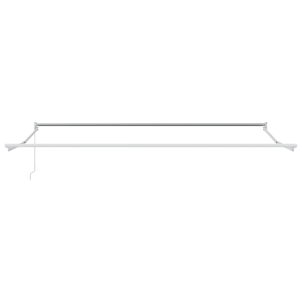 vidaXL Retractable Awning Yellow and white 4 x 2 m 5