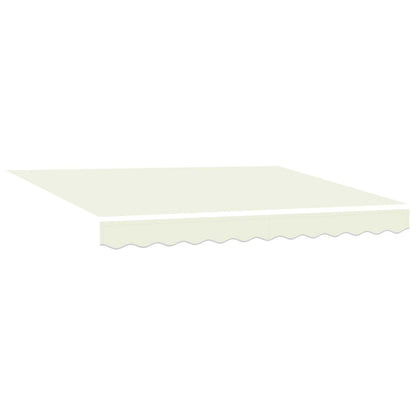 vidaXL Manual Retractable Awning with LEDs Cream and White 3 x 2.5 m 5