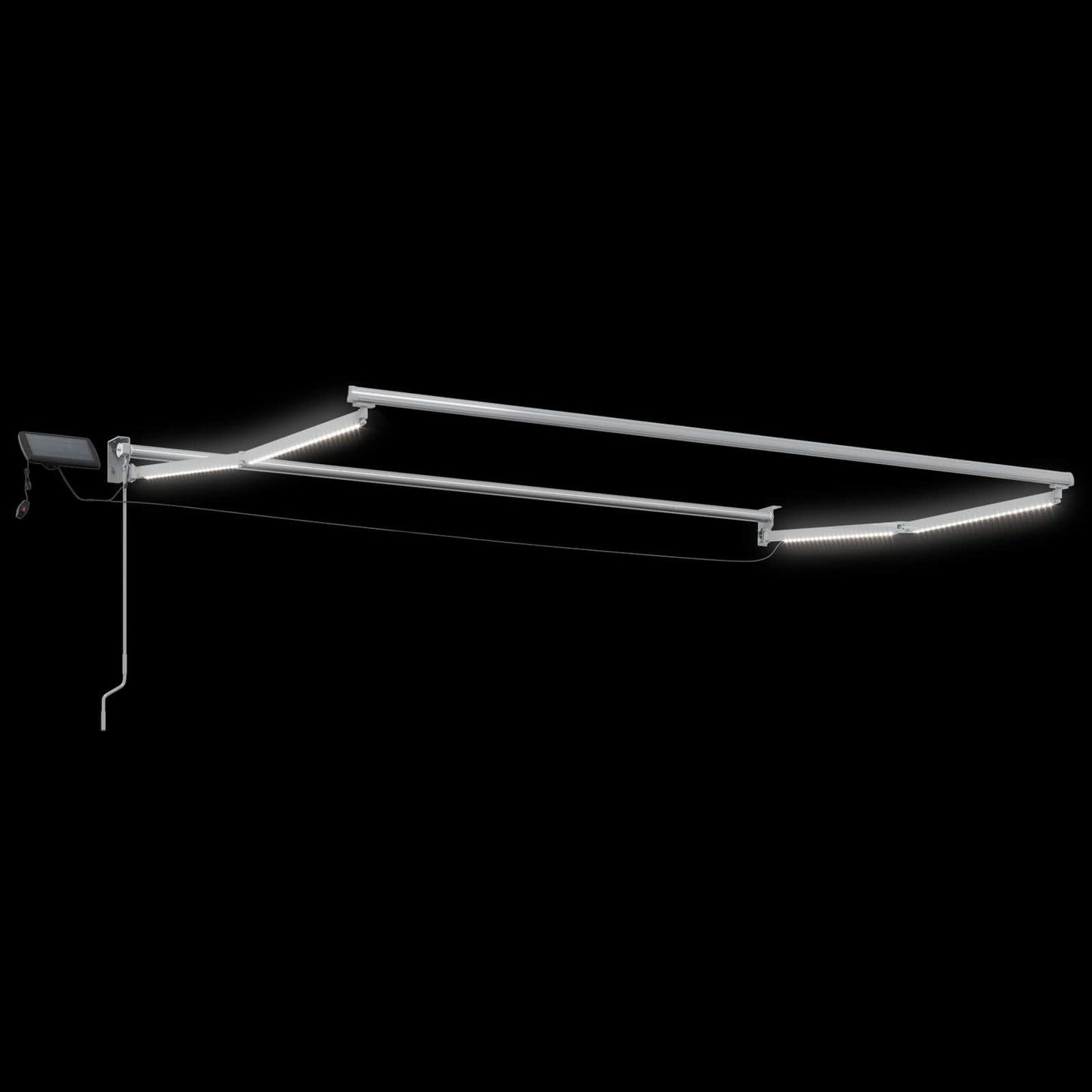 vidaXL Manual Retractable Awning with LEDs 3 x 2.5 m 6
