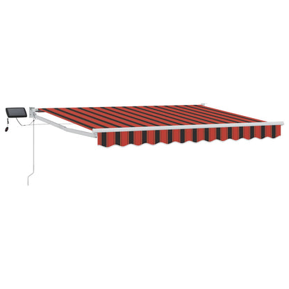 vidaXL Manual Retractable Awning with LEDs 3 x 2.5 m 2