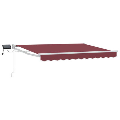 vidaXL Manual Retractable Awning with LEDs 3 x 2.5 m 2