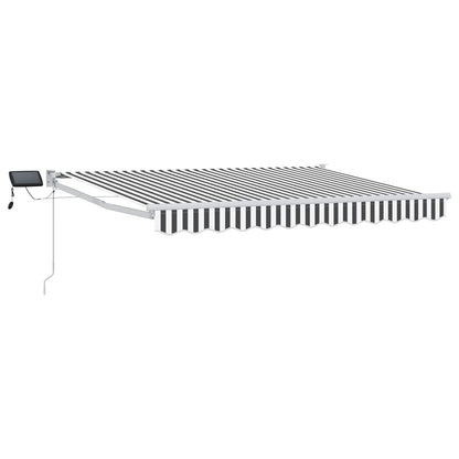 vidaXL Manual Retractable Awning with LEDs 3 x 2.5 m 2