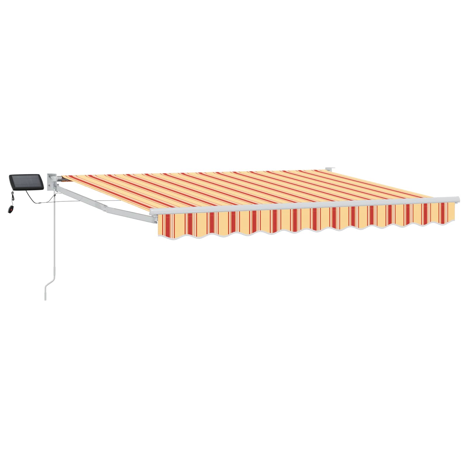 vidaXL Manual Retractable Awning with LEDs Multicolour 3 x 2.5 m 2