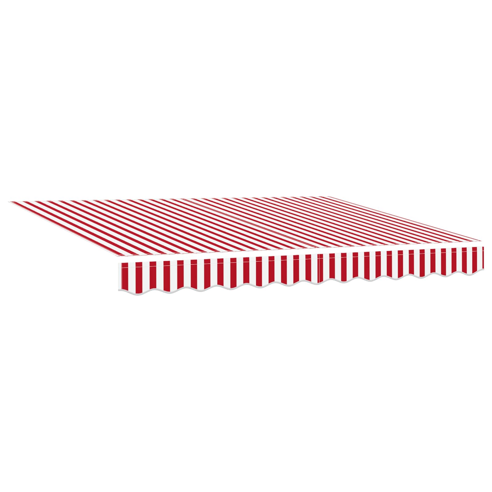 vidaXL Manual Retractable Awning with LEDs Red and White 3 x 2.5 m 5