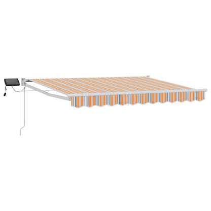 vidaXL Manual Retractable Awning with LEDs 3 x 2.5 m 2