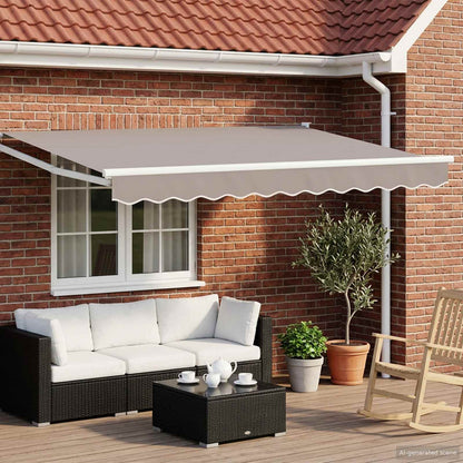 vidaXL Manual Retractable Awning with LEDs 3 x 2.5 m 1