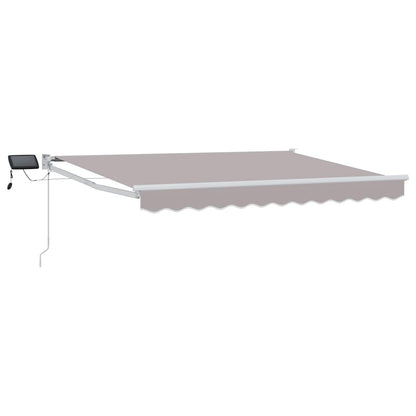 vidaXL Manual Retractable Awning with LEDs 3 x 2.5 m 2